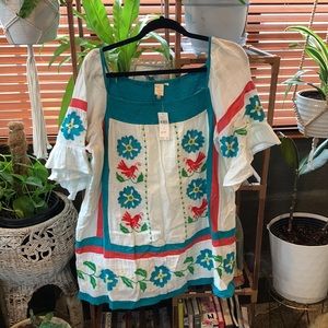 Seen Worn Kept NET embroidered Tunic